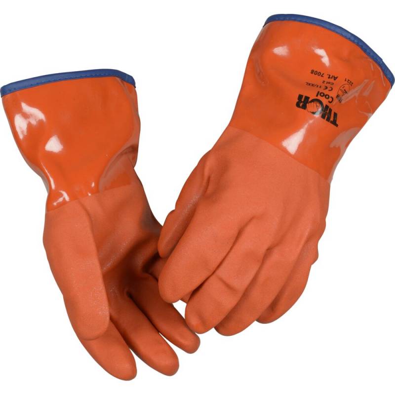 THOR PVC vinterhandske Str. 9 PVC orange