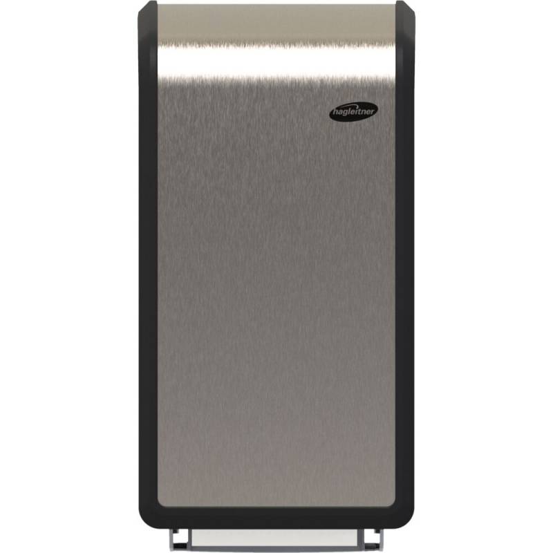 Hagleitner toiletrulle dispenser 16,7x17,9x32,9cm rustfrit st&aring;l til 2 toiletruller hybrid