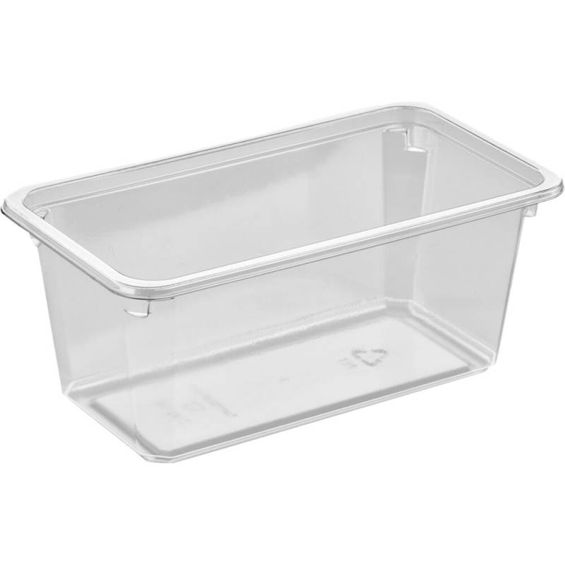 Plastbakke K2182-1G 18x10x7,5cm 895ml APET 1-rums klar