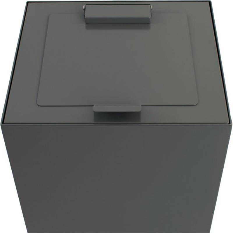 L&aring;g, m&oslash;rkegr&aring;, pulverlakeret st&aring;l, soft close, til modulopbygget affaldsspand, 85 og 90 liter *Denne vare tages ikke retur*