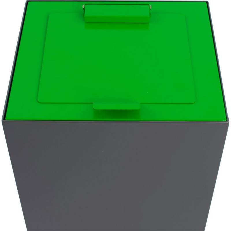 L&aring;g, gr&oslash;n, pulverlakeret st&aring;l, soft close, til modulopbygget affaldsspand, 85 og 90 liter *Denne vare tages ikke retur*