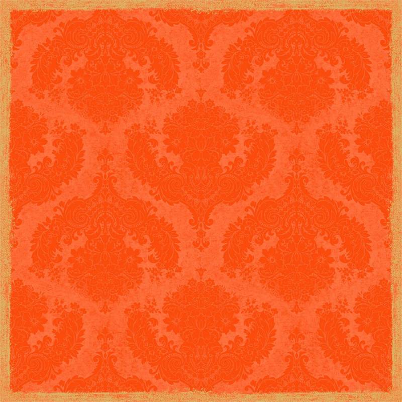 Dunicel stikdug Royal Sun Orange 84x84cm flerfarvet