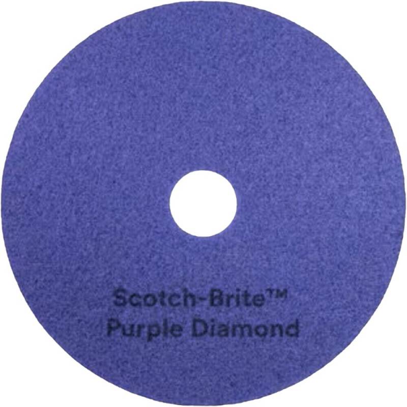3M Scotch-Brite Gulvrondel 17" Ø432mm diamant lilla