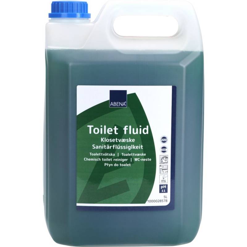 Klosetvæske 5 liter med farve og parfume til brug i kemiske toiletter