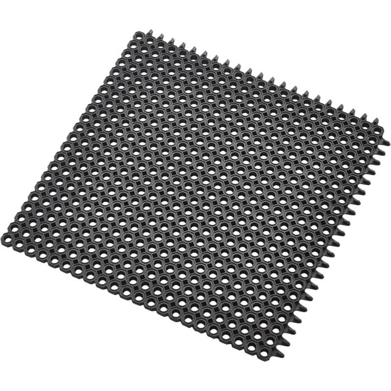Modulmåtte 50x50x1,2cm gummi sort