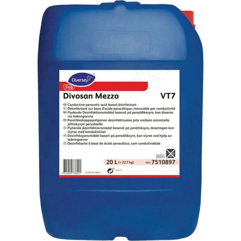 Diversey Divosan Mezzo VT7 Desinfektionsmiddel 20 liter CIP