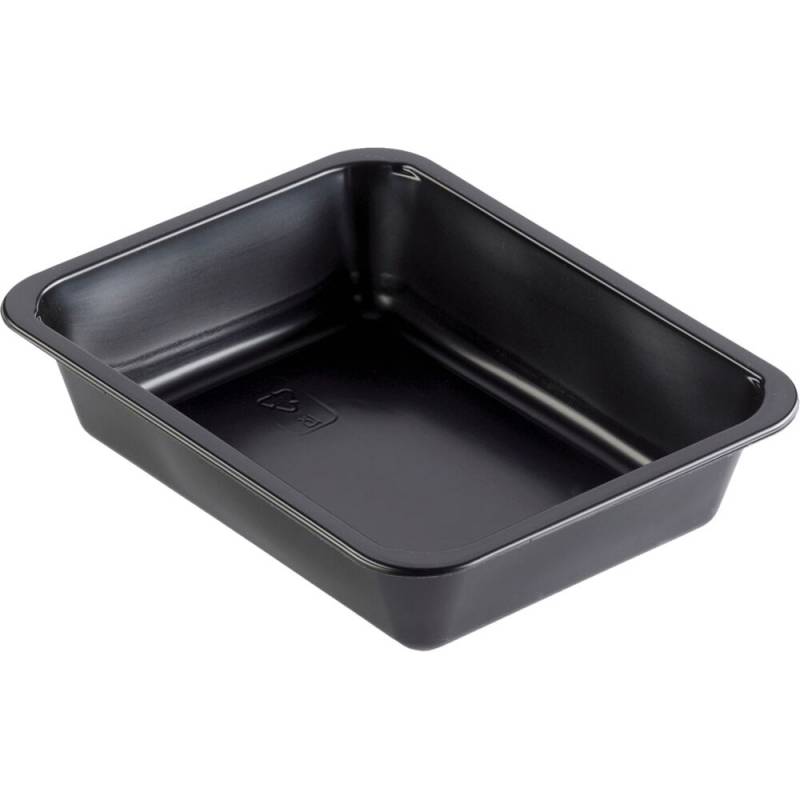 Plast bakke 22,7x17,8x5cm 1345ml PP 1-rums sort