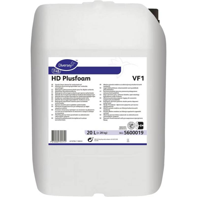 Diversey HD Plusfoam VF1 Skumrengøring 20 liter alkalisk/affedtende