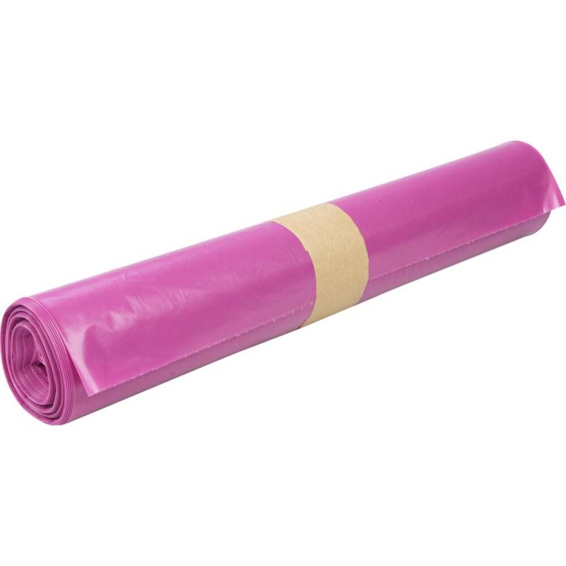 Affaldssæk 100 liter LDPE/genanvendt 70x110cm klar lilla