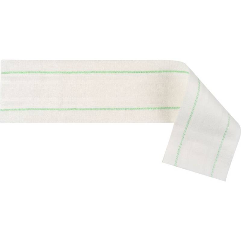 Engangsmoppe 60x12cm mikrofiber til velcro hvid