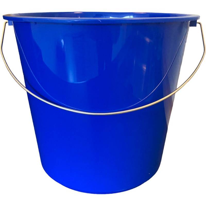 Inventarspand, 24cm, &Oslash;27cm, 10 l, bl&aring;, metal/PP, med hank