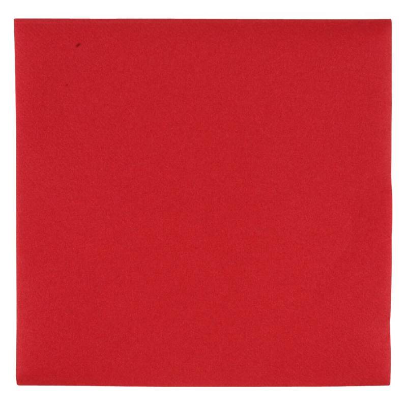 Gastro-Line stikdug 80x80cm airlaid r&oslash;d