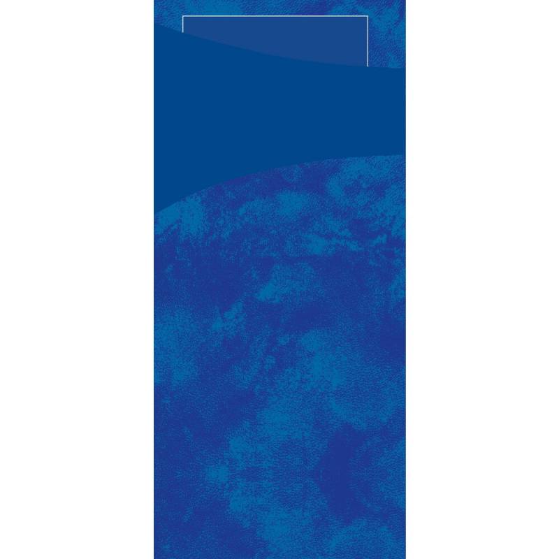 Duni Sacchetto bestiklomme 19x8,5cm papir med mørkeblå serviet