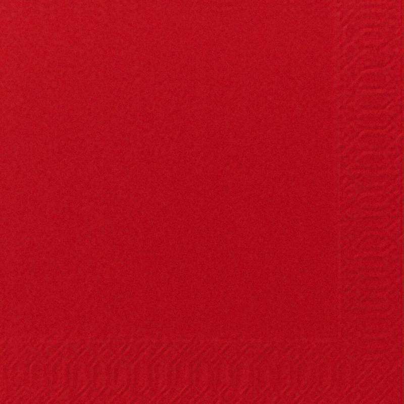 Duni kaffeserviet 3-lags 1/4 fold 24x24cm nyfiber rød