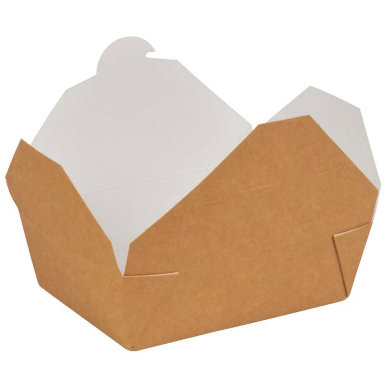 Take away boks 14x10x5cm 750ml 250 g/m2 kraft medium brun