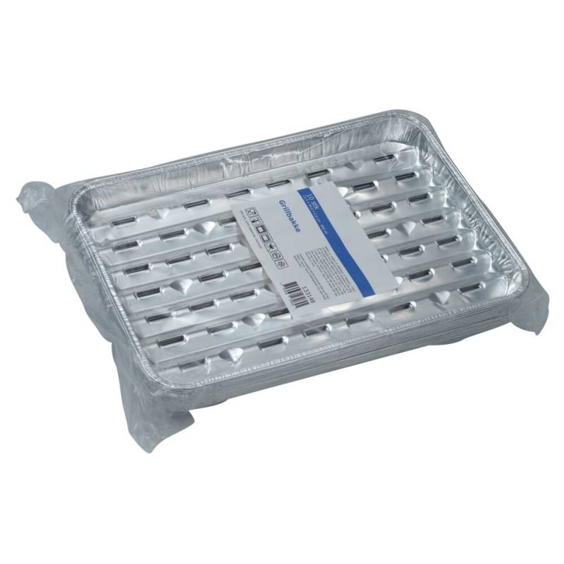 Grillbakke 33,9x22,9x2,6cm aluminium rektangulær