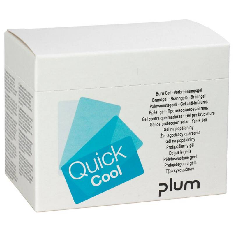 QuickCool brandsårsbehandling 6,5x7,75cm hydrogel med Tea Tree Oil
