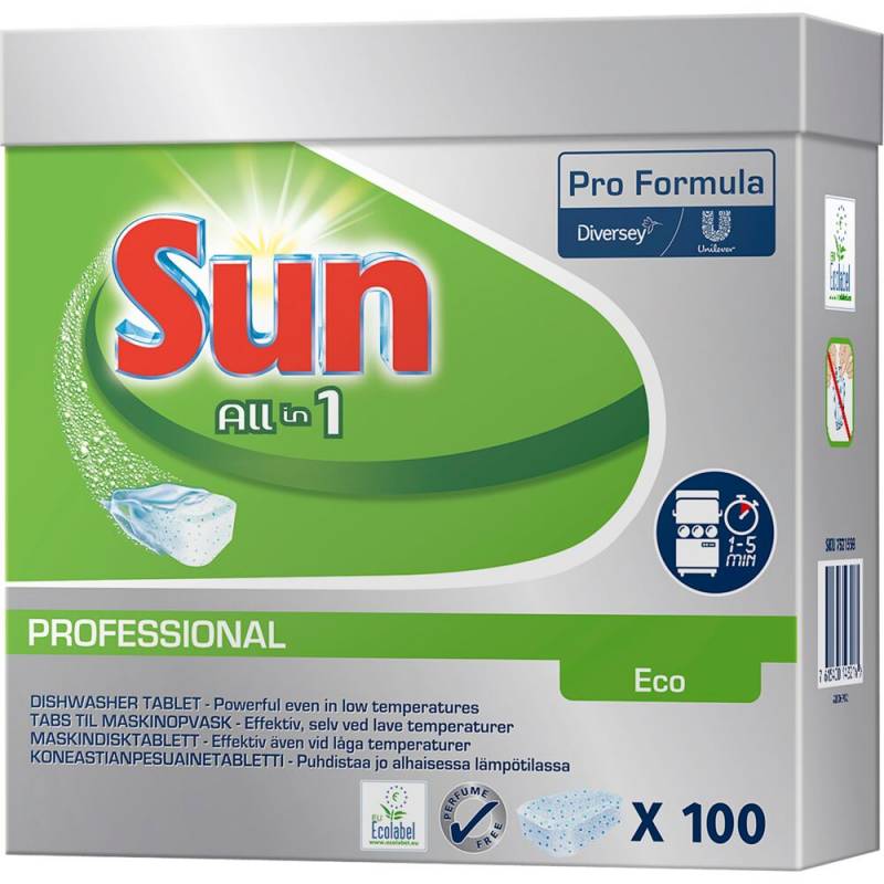 Sun Pro All in 1 Eco Opvasketabs vandopløselig folie