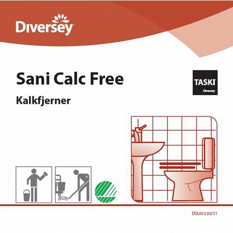 Etiket, Diversey, til Taski Sani Calc Free