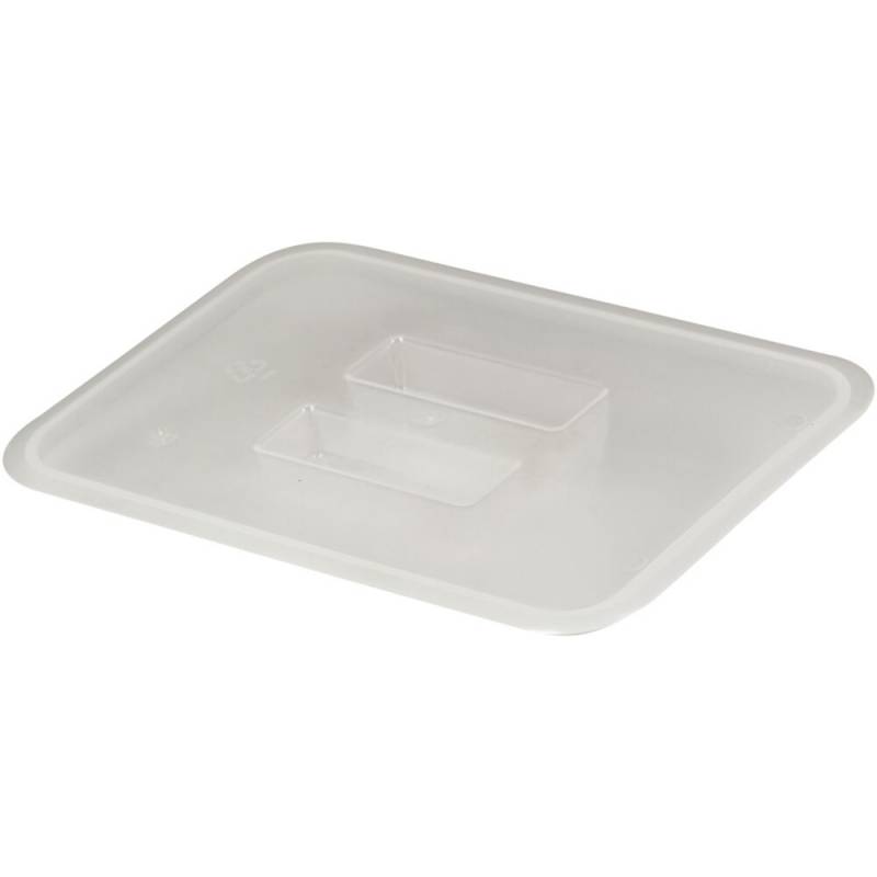 L&aring;g, Tina Trolleys, 27x28,5x3cm, klar, plast, til 6 ltr. inventarspand