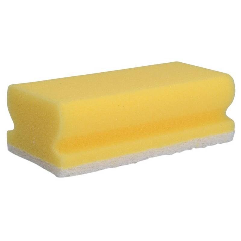 Skuresvamp 12x6,5x4,2cm polyether/polyester fin skureeffekt hvid