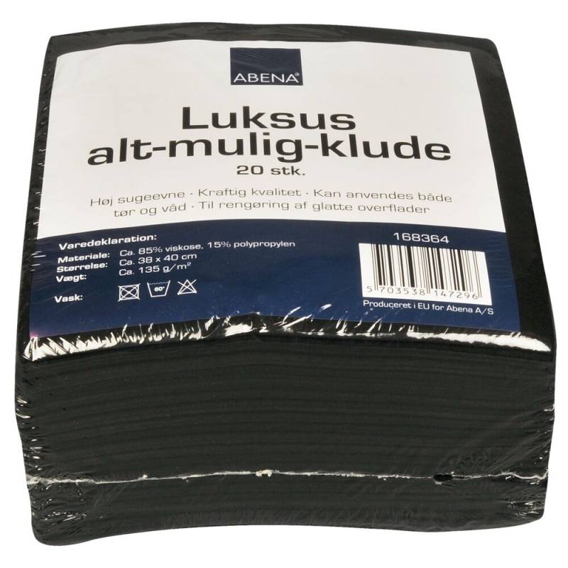 Alt-mulig-klud perforeret 135g 40 x 38 cm sort