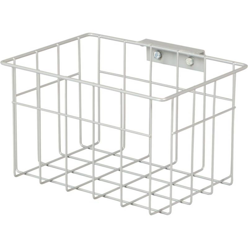 Tr&aring;dkurv, Tina Trolleys, 200x250x150mm, gr&aring;, pulverlakeret st&aring;l, med beslag og h&aring;ndgreb, lille *Denne vare tages ikke retur*
