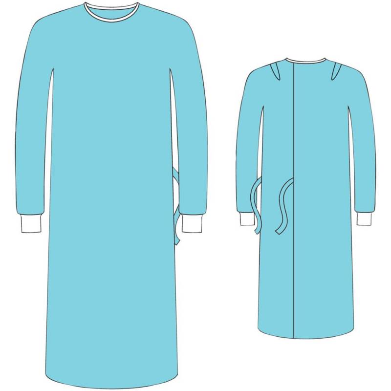 Barrier Classic Operationskittel Str. XL-L 145cm engangs steril gr&oslash;n