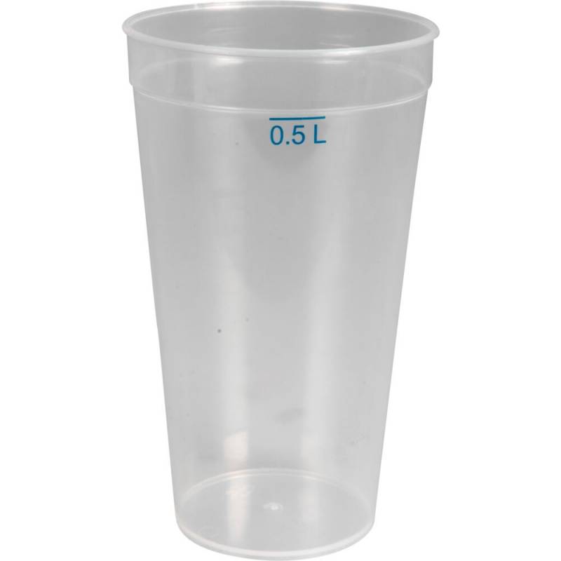 Gastro flergangsdrikkeglas PP 15cm Ø8,7cm 50 cl klar