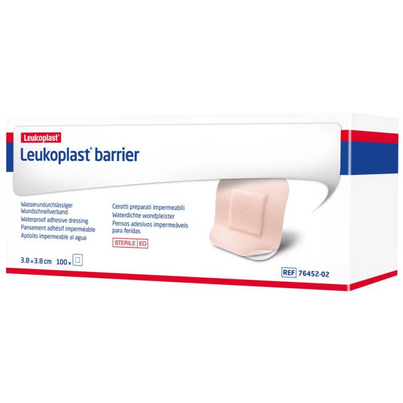 Leukoplast Barrier hæfteplaster 3,8x3,8cm steril