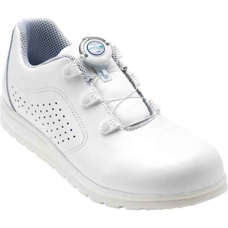 Euro-Dan Classic sko str.45 Permair læder SRC O1 vid:13 hvid