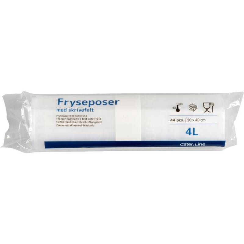 Cater-Line frysepose 4 liter LDPE/virgin 20x40cm klar