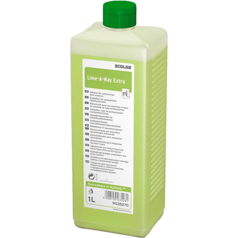 Ecolab Lime-A-Way Extra Kalkfjerner 1liter med farve uden parfume