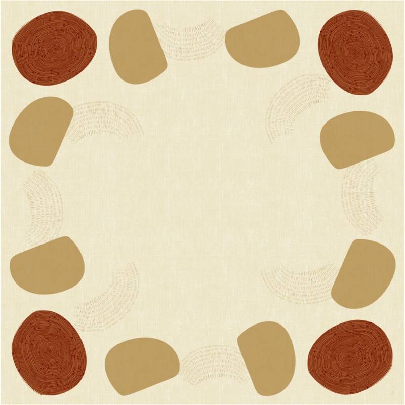 Dunicel stikdug Earthy 84x84cm beige