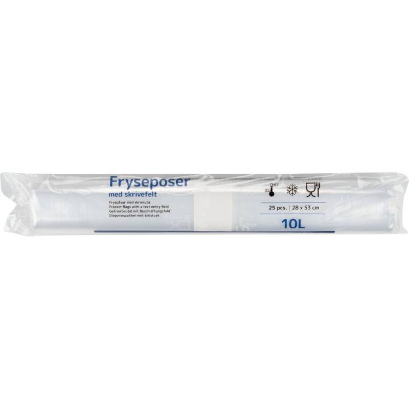 Cater-Line frysepose 10 liter LDPE/virgin 28x53cm klar
