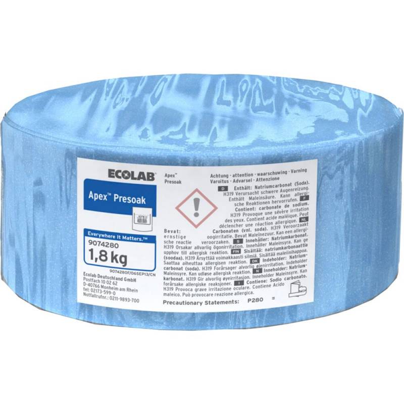 Ecolab Apex Presoak iblødsætningsmiddel uden klor 1,8 kg