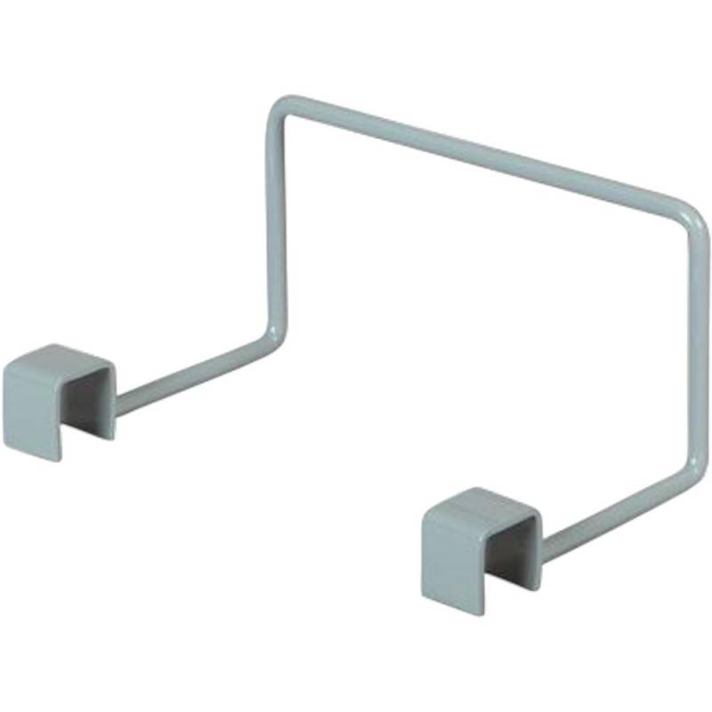 Moppest&oslash;tte, Tina Trolleys Exclusive, 12x16x9,5cm, gr&aring;, pulverlakeret st&aring;l, til bundramme, med ekstra vinkel