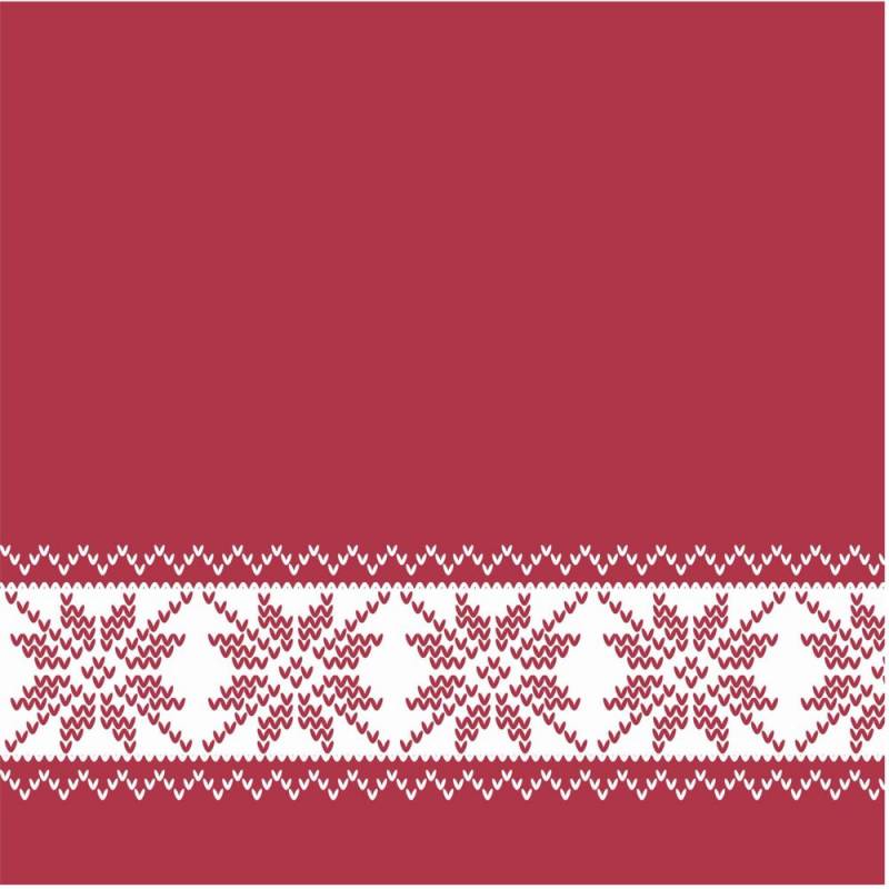 Christmas Mood Frokostserviet 3-lags 1/4 fold 32x32cm flerfarvet