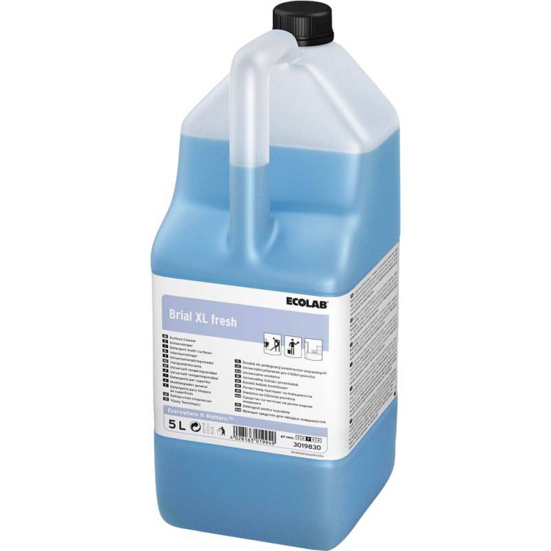 Ecolab Brial XL FreshH Universalrengøring 5 liter blå