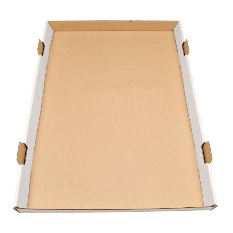 Kagemandsæske 60x43x4,6cm pap hvid