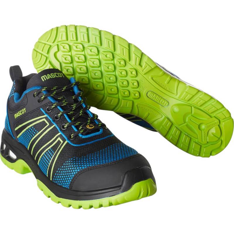 Mascot Footwear Energy sikkerhedssko S1P ESD Herre Str. 48 sort/blå/grøn