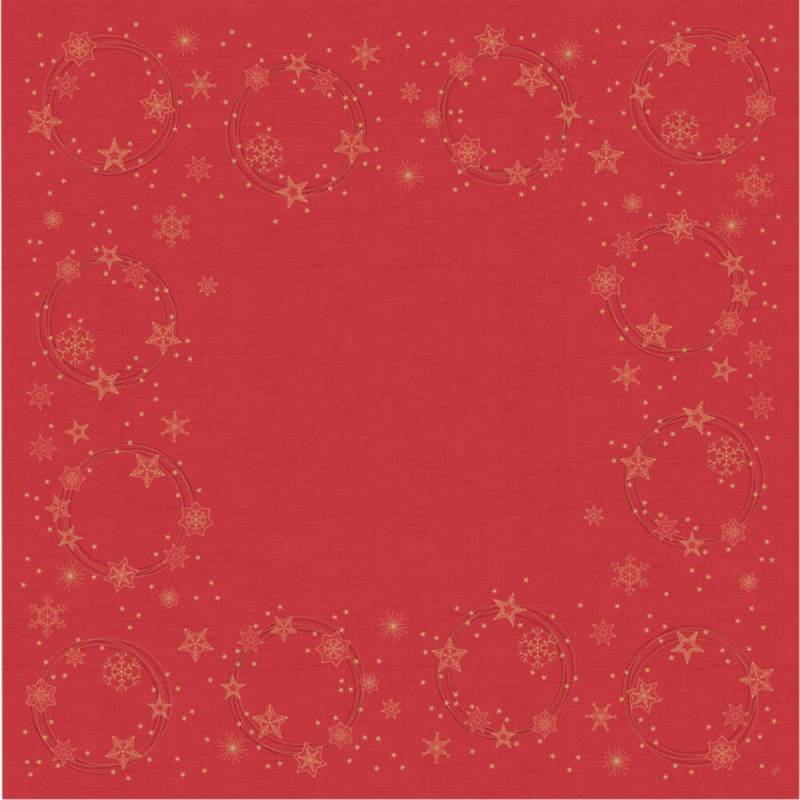 Dunicel Stikdug Star Shine 84x84cm rød