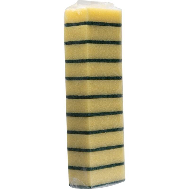 Skuresvamp 9x5,5x2,8cm polyester/polyether grov skureeffekt grøn