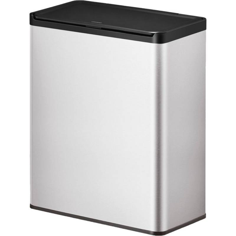 EKO Essential affaldsspand 2-rums 2x20 liter stål mat rustfrit stål