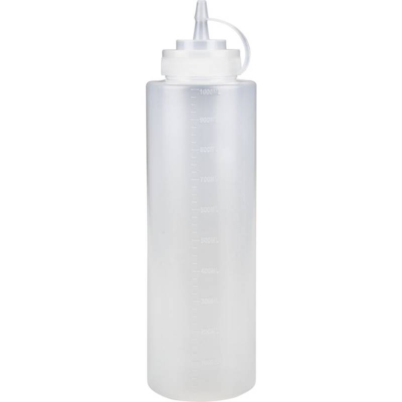 Cater-Line dressingflaske 1000 ml PE/PP med mål klar
