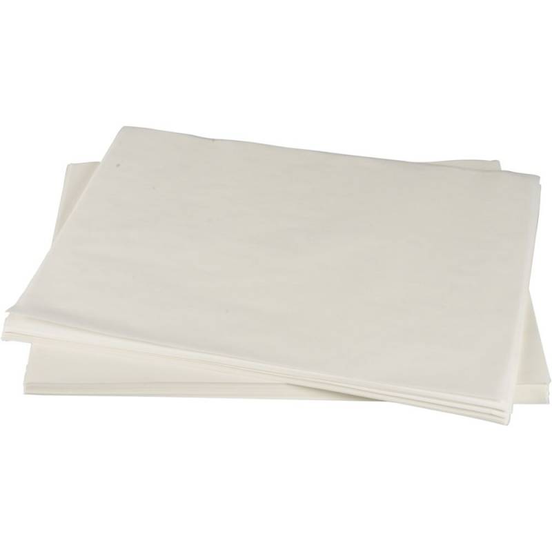 Sandwichpapir 37,5 x 50 cm 500 ark uden tryk hvid 