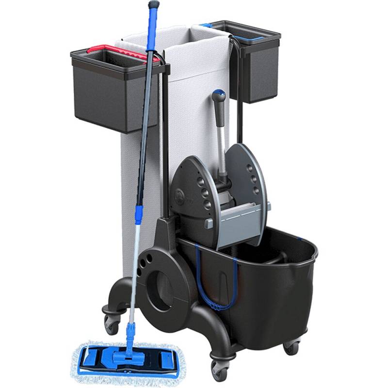 Speed Mop Rengøringsvogn forkromet stål/genanvendt plast ready to use