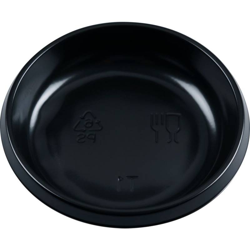 Soyaskål 1 cm – Ø 7,8 cm – Sort PS plast