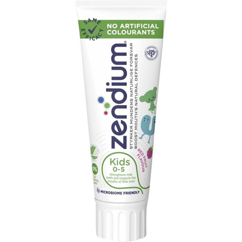 Zendium Kids tandpasta 75 ml 0-5 år 1000 ppm