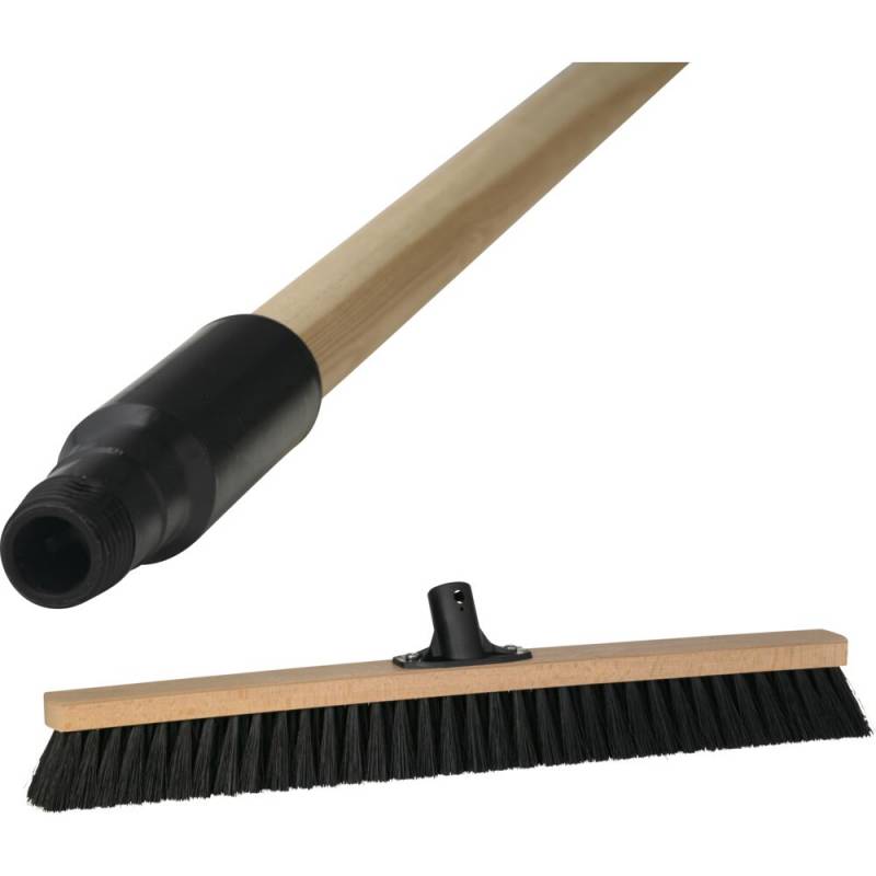 Vikan fejekost PP/PVC/træ 62cm medium med skaft
